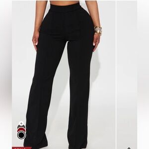 Fashion Nova High Wasted Black Pants